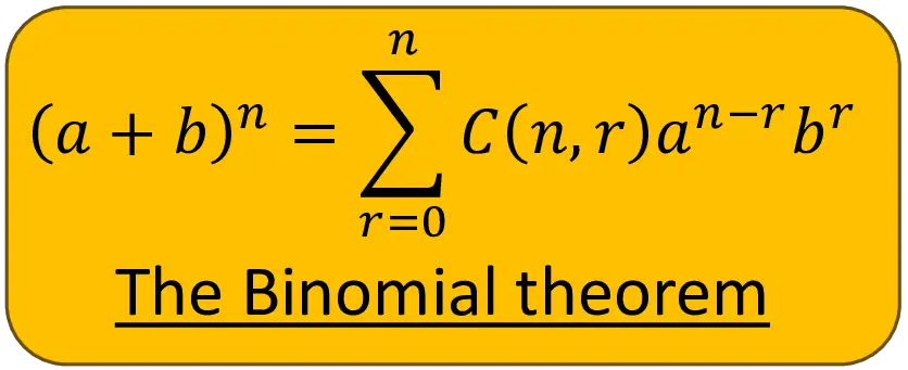 Binomial Theorem (Definition, derivation, properties, coefficient ...